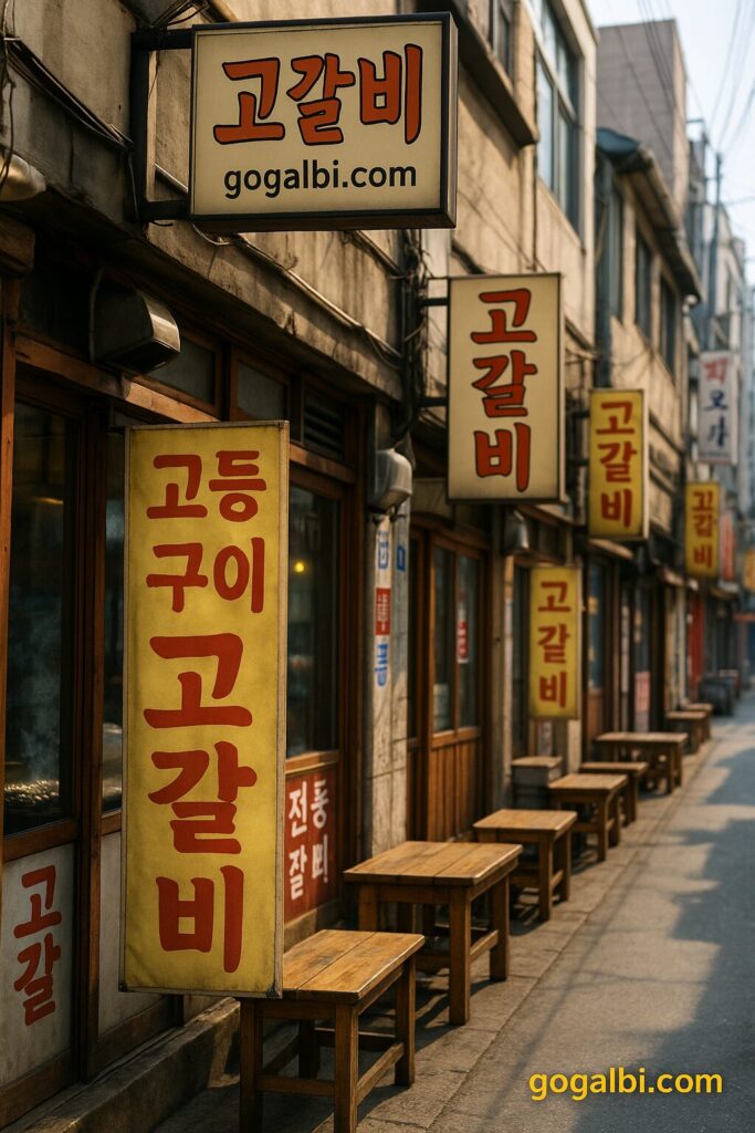 고갈비식당골목