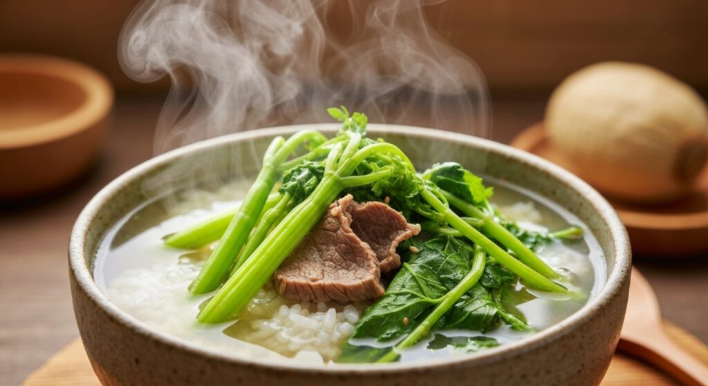 산나물국밥